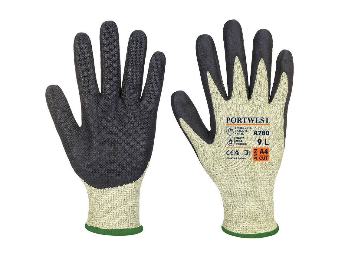 Luva Arc Grip - Proteção E Destreza Verde Preto / Xxl
