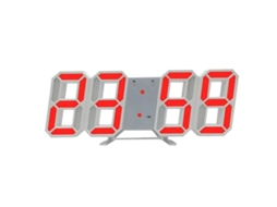 Relógio De Mesa Eletrônico, Relógio Digital Led 3d Vermelho Com Multifunções, Relógio De Parede 3d Moderno Para Sala De Estar, Qua Slowmoose