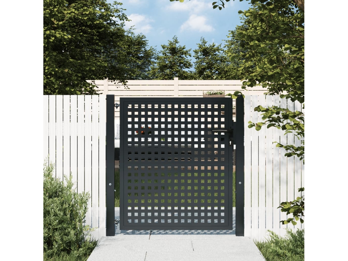Portã£o De Jardim 105x150 Cm Aã§o Antracite DKD HOME DECOR