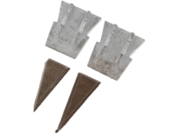 Conjunto De 4 Cunhas Cônicas De Ferro Prateado Toddmomy Para Martelos Com Cabo Madeira, Fáceis De Inserir,