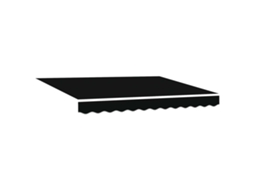Toldo Retrátil Preto 300 X 250 Cm Tecido e Alumínio MAISON EXCLUSIVE