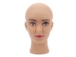 Modelo De Cabeza De Maniquí Calvo Para Prácticas De Belleza
