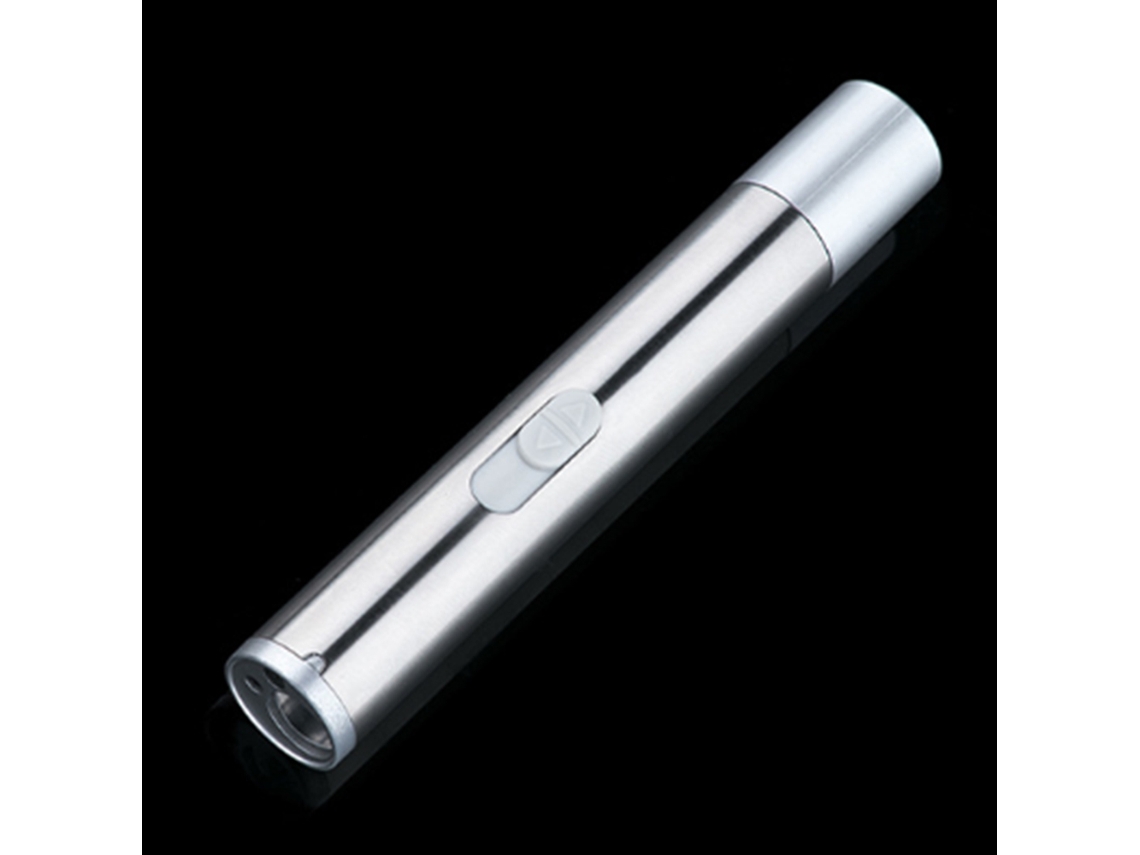 Lanterna de Led Multifuncional 3 em 1 com Luz Uv Recarregável Via Usb Portátil Mini