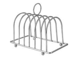 Suporte Para Pão E Torradas, Em Aço Inoxidável, 6 Compartimentos, Alça Para Transporte, Para Servir, Resfriar E Organizar Na Cozinha