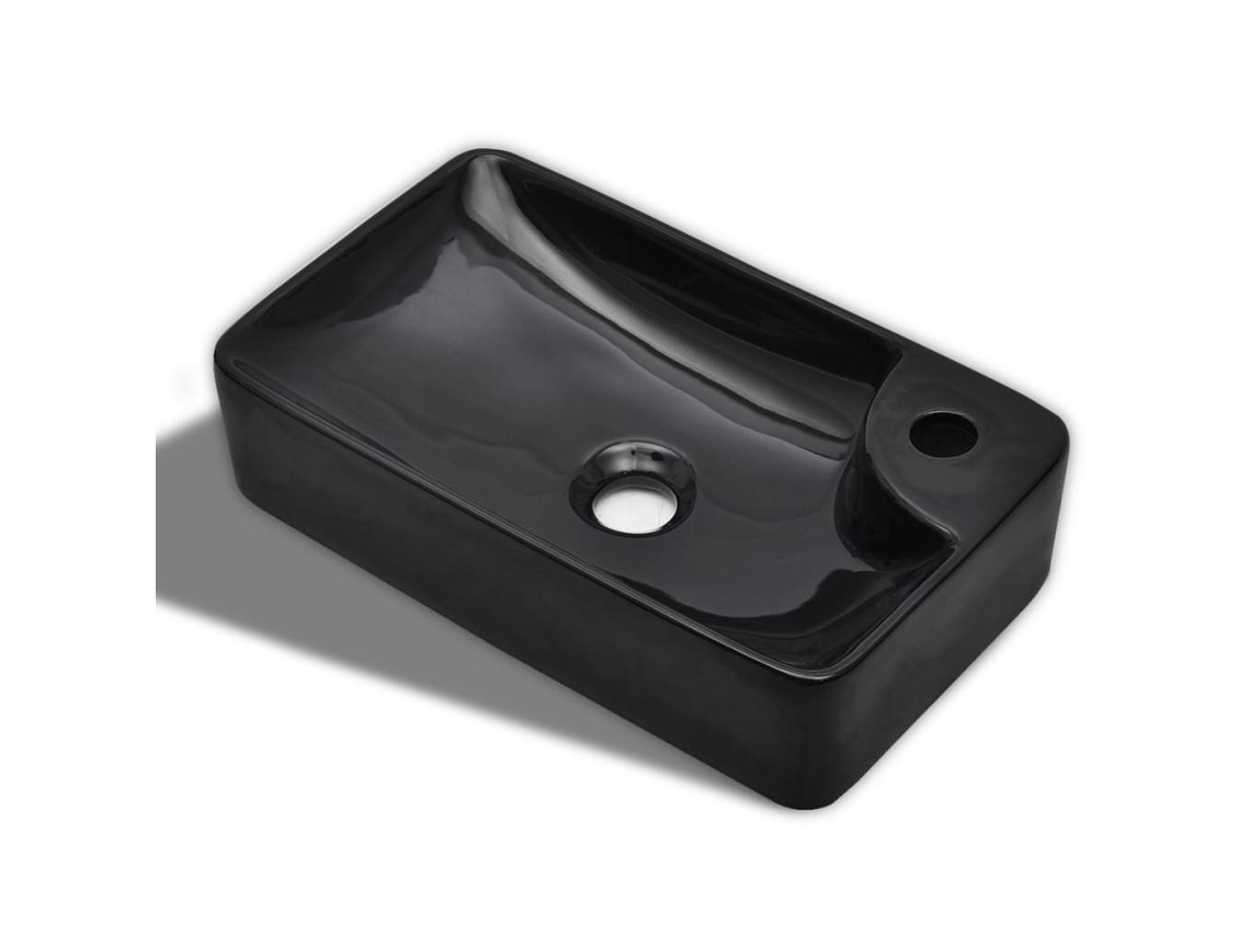 Basin, Basins Vidaxl Preto Cerâmica (n/a)