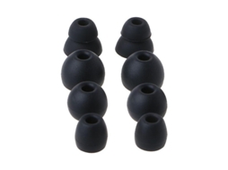 PONTES de Silicone YURU para Powerbeats Pro, 4 pares, Tamanhos S/M/L, Preto