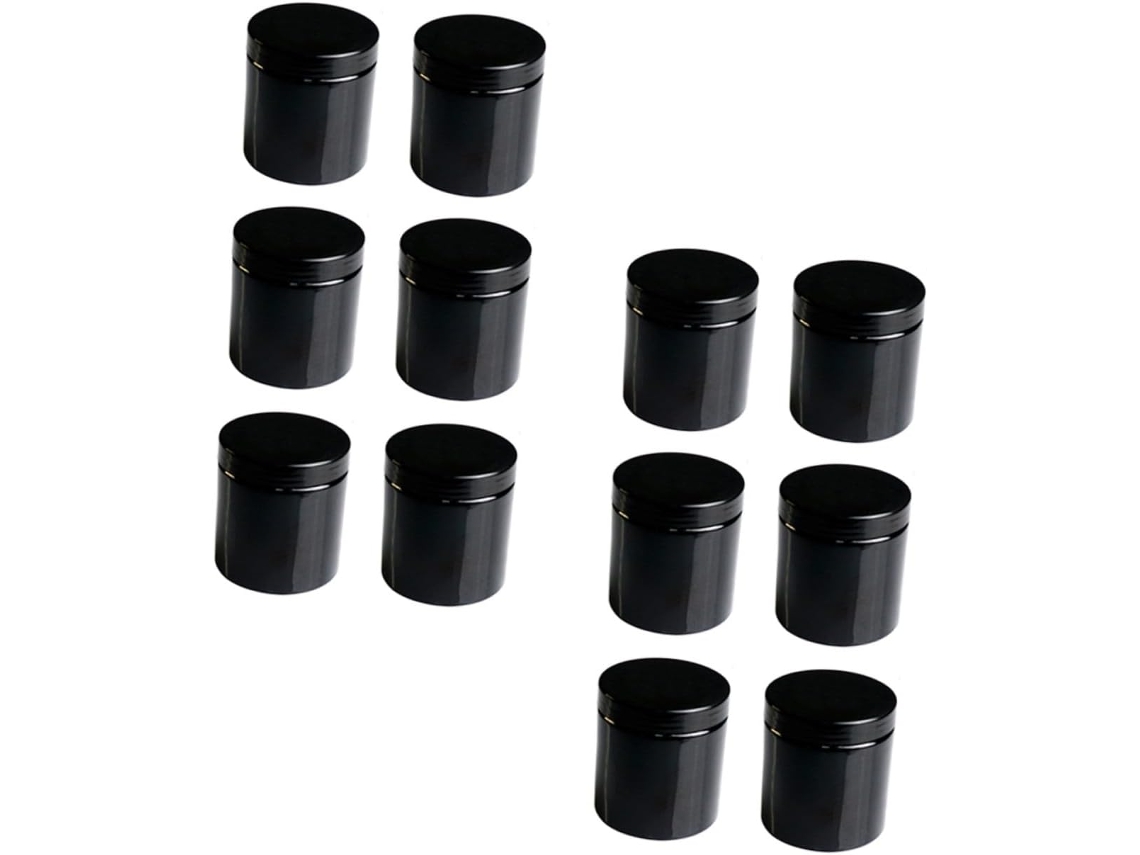 De 12 Potes Grandes, À Prova De Vazamentos E Recarregáveis Para Cremes, Ideais Para Armazenar Maquiagem E Levar Em Viagens.