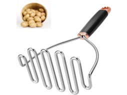 Amassador de Batatas Linjou 2026, em Aço Inoxidável Resistente, Utensílio de Cozinha Multifuncional (Dourado)