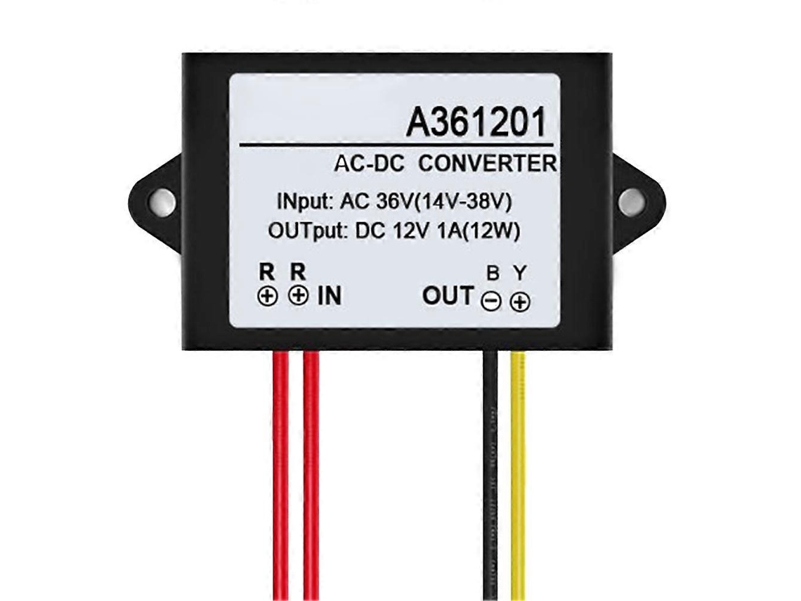 Módulo Adaptador Regulador Conversor De Fonte De Alimentação Portátil Mini Ca 36 V Para Cc 12 V Db Slowmoose
