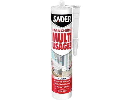 Selante Multiuso Sader Branco Antimofo Para Uso Interno E Externo Cartucho De 280 Ml