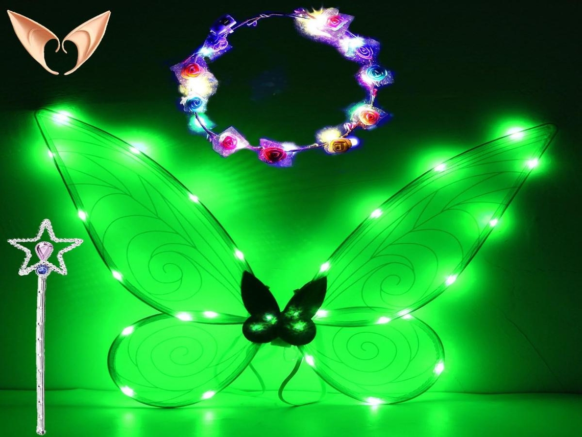 Tiara luminosa de LED Lurelia com motivo de estrela para festas e decoração.