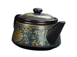 Bule De Cerâmica Com Infusor Para Uma Pessoa, Chaleira Vintage Com Elegante Acabamento Polido.