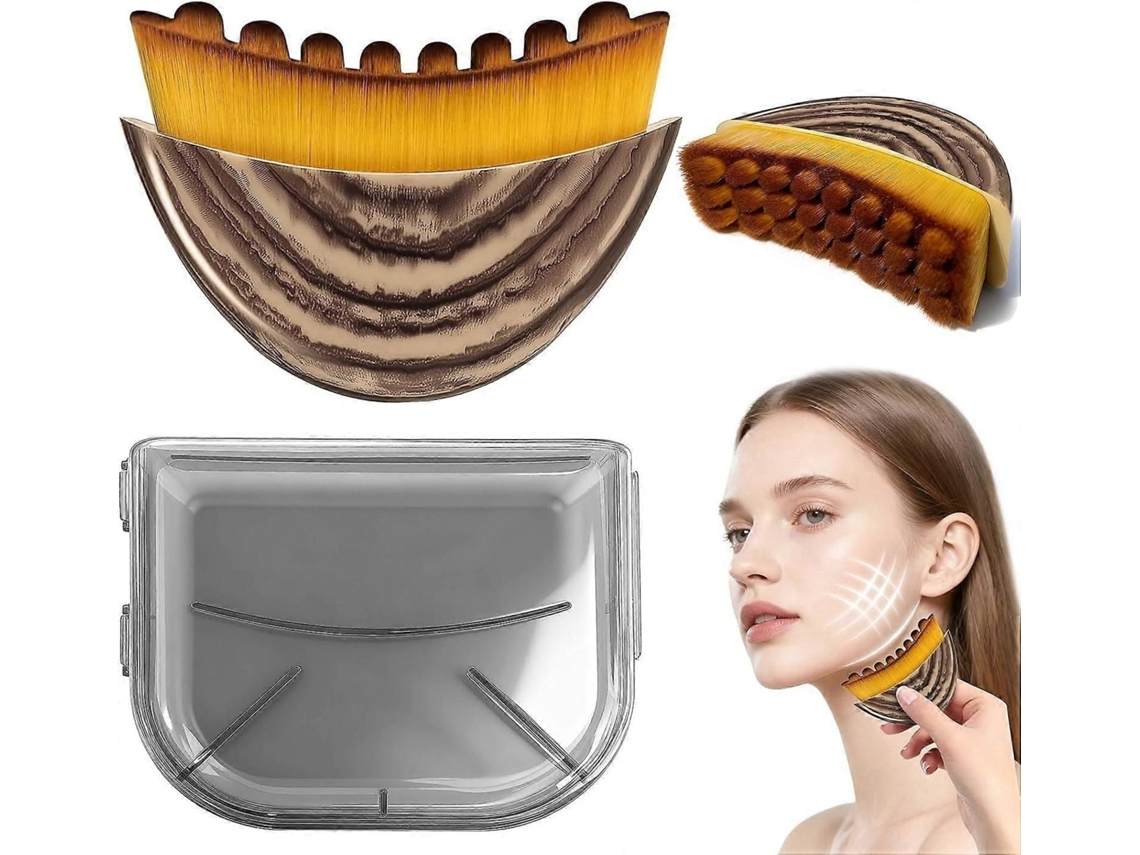 Nova Escova Facial de Contorno Linfático, Massageadora para Drenagem Linfática. GOKOCO