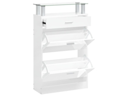Shoe Cabinet, Shoe Cabinets Vidaxl Branco Madeira Processada (n/a)