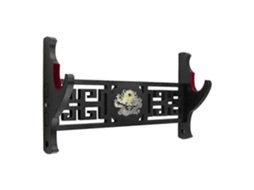 Suporte De Parede Para Espadas Legendárias Com Apoio Para Katana E Luzsabre Samurai