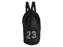 Mochila De Corda Com Malha Para Treino De Basquete Futebol Futebol Americano Exercícios (preto)