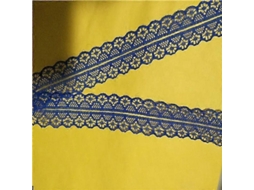 Cinta De Encaje De 10 Jardas Para Costura Y Decoración Diy Material Nylon 25mm De Ancho Para Bodas Halloween Navidad Zafiro