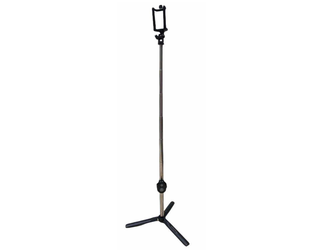 Selfie Stick Tripé Videochamada Botão Obturador Sem CP Rede