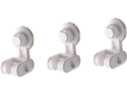 Suporte Para Chuveiro Com Ventosa, Conjunto De 3 Peças, Fácil Instalação, Sem Necessidade De Ferramentas.