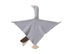 Babador com aparência de ganso para bebês, capa de segurança para meninos e meninas, toalha respirável para acalmar o humor das crianças, Babador Cinz