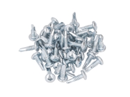 50 Parafusos Auto Perfurantes Cruzados 4.8x16mm Aço Carbono Galvanizado Anti-oxidação Para Casa Redondo