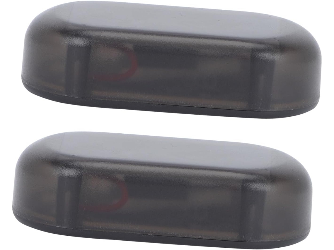 Luz Antifurto Solar De Led Para Carro 2 Peças, Luz Piscante De Plástico Preto Com Carregamento Usb, Luz De Segurança