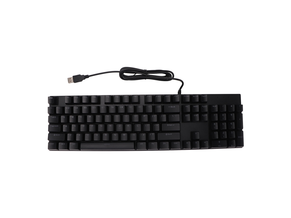 Aetheria teclado Mecânico Gamer com Interruptores Azuis Rgb Usb 104 Teclas Resistente a Arranhões Preto