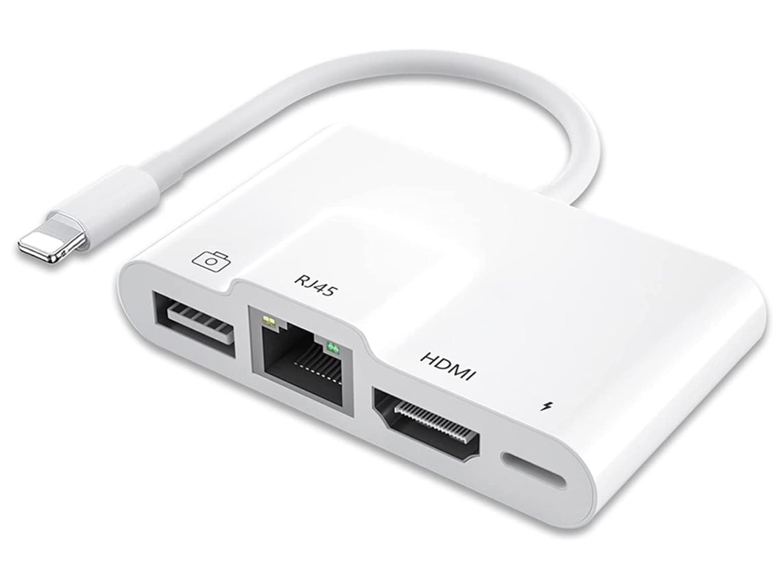 Adaptador De Iluminação Hdmi 4 Em 1 Hdmi1212-y30 Branco*