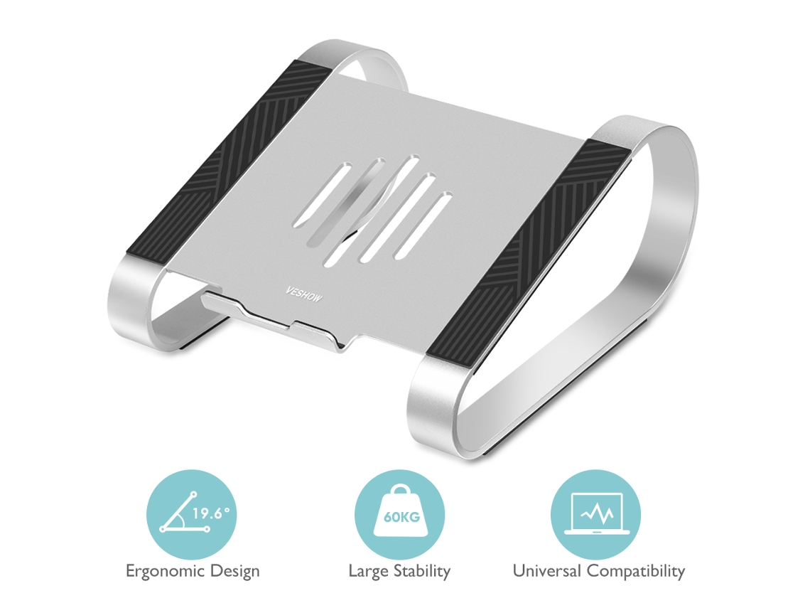 Suporte Para Laptop, Suporte Ajustável De Alumínio Para Laptop Para Macbook E Pc Com Anti Slowmoose