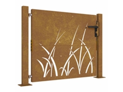 Garden Gate, Garden Gates Vidaxl Marrom Aço (100 X 100 Cm)