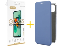 Kit Capa + Película iPhone 11 Pro Skyhe PRM Flip Cover Azul