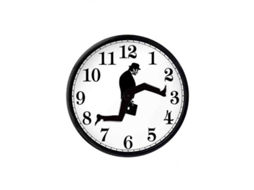 Relógio de Parede Silencioso com Passo Engraçado Inspirado em Monty Python Decorativo Moderno 10 Polegadas
