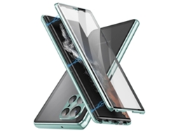 Capa De Celular Magnética De Metal E Vidro Temperado Para Samsung Galaxy S23 Ultra 5g Hd