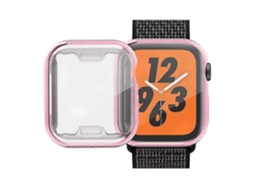 Capa De Tpu Com Revestimento Eletroplástico E Protetor De Tela Para Smartwatches Compatíveis De 38 Mm.