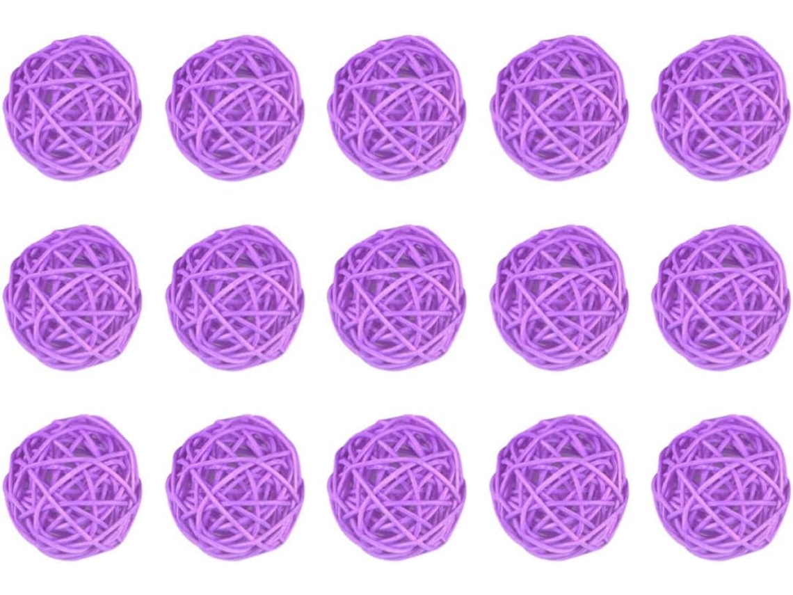 Bolas Decorativas Plástico Decoração Simples Criativa 5 Pacote 15 Unidades Resistentes Desgaste Adequadas GOKOCO