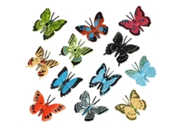 Ats 12 Figuras de Borboletas Modelo Animal Plástico Figuras de Insectos Realistas Regalos de Festa Brinquedos Educativos para Meninos e Meninas