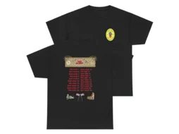 Rockinstone Bad Bunny Exclusive - Dtmf Black Concho Tour Dates T-shirt(xxl)