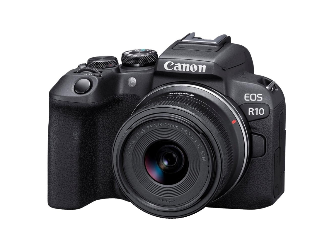 Eos R10 + Rf S 18 45mm F/4.5 6.3 Is Stm Máquina Fotográfica Híbrida Aps c + Ebook “20 Dicas para Fotos Que Impressionam” CANON