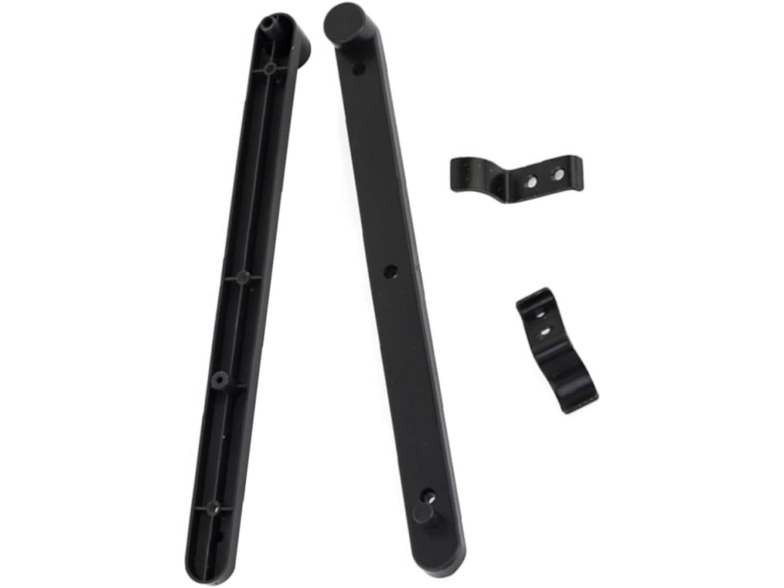 Conjunto De 2 Trilhos Laterais Ocultos Pretos Para Armários E Guarda Roupas
