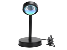 Luminária de Chão Sunset Lamp com Projeção Pôr do Sol em 180° e Alimentação Usb BRILVIBERA