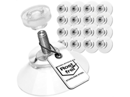Zuignap Ø 30 Mm - Extra Forte Alicate - Extra Forte Aderência Em Superfícies Lisas - Fita M4 - Transparente - Montagem Simples Sem Furar - Aderência F