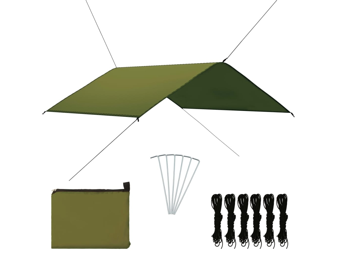 Vidaxl Lona De Exterior 4x4 M Verde