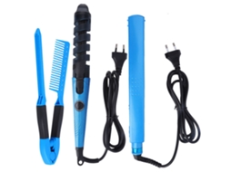 Ferramenta De Estilo Multifuncional Prancha De Cabelo Elétrica Cerâmica Com Chaveador E Pente