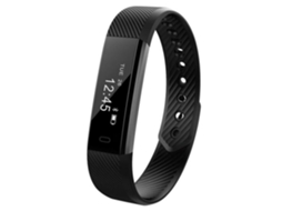 ELENXS Id115 Bluetooth Pulseira Conectada Relógio Inteligente com Tela Oled de 0 86 Polegadas para Iphone Android Preto