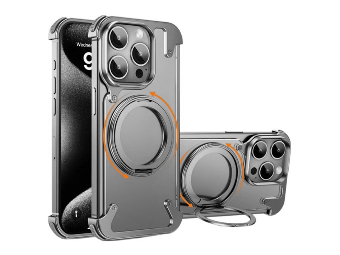 Suporte Casa Magsafe Primária Para Iphone 15 Pro Max Pele Sintética