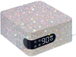 Lurelia Lâmpada Uv Led Para Unhas 96w Com Sensor, Lcd Prata