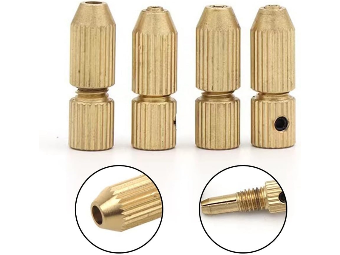Para Furo De Eixo, Feito Latão, Com Motores 20 Mm E Adequado Brocas Menores (1,3-1,8 Mm)
