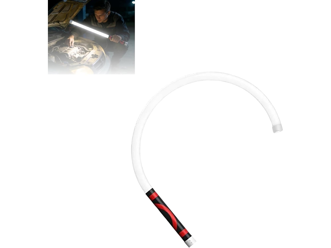 Lanterna Led Flexível, Luz De Trabalho Recarregável, Dobrável Para Inspeção Mec. Com Base Magnética, 3 Modos