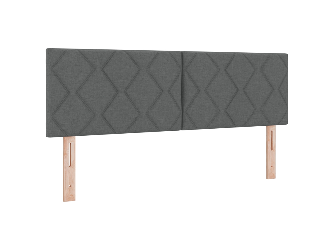 Conjunto 1 Cama Box Vidaxl Cinzento Tecido (200 X 140 Cm)
