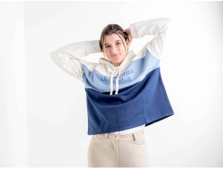 Hoodie de Mulher para Equitação LE SABOTIER Edgard Azul (S)